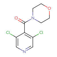 Chemical structure of 4-(3,5-dichloropyridine-4-carbonyl)morpholine - CSSB01994757158