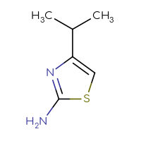 Chemical structure of 4-(propan-2-yl)-1,3-thiazol-2-amine - CSSB00000217333
