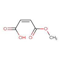 Chemical structure of (2Z)-4-methoxy-4-oxobut-2-enoic acid - CSSB00016283253
