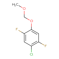 Chemical structure of 1-chloro-2,5-difluoro-4-(methoxymethoxy)benzene - CSSB14857790799