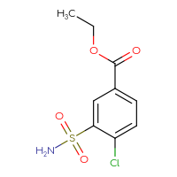 Chemical structure of ethyl 4-chloro-3-sulfamoylbenzoate - CSSB00000256869