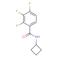 Chemical structure of N-cyclobutyl-2,3,4-trifluorobenzamide - CSSB00024397697