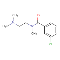 Chemical structure of 3-chloro-N-[2-(dimethylamino)ethyl]-N-methylbenzamide - CSSB00051147865