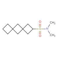 Chemical structure of N,N-dimethyldispiro[3.1.3⁶.1⁴]decane-2-sulfonamide - CSSB15027527451