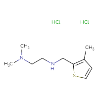 Chemical structure of [2-(dimethylamino)ethyl][(3-methylthiophen-2-yl)methyl]amine dihydrochloride - CSSB00015182631