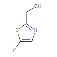 Chemical structure of 2-ethyl-5-iodo-1,3-thiazole - CSSB00013084697