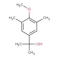 Chemical structure of 2-(4-methoxy-3,5-dimethylphenyl)propan-2-ol - CSSB00010272557