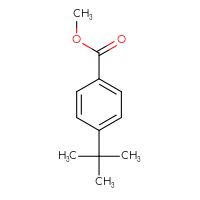 Chemical structure of methyl 4-tert-butylbenzoate - CSSB00000150345