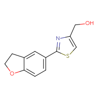 Chemical structure of [2-(2,3-dihydro-1-benzofuran-5-yl)-1,3-thiazol-4-yl]methanol - CSSB00045935237