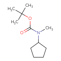 Chemical structure of tert-butyl N-cyclopentyl-N-methylcarbamate - CSSB00011924034