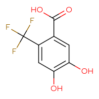 Chemical structure of 4,5-dihydroxy-2-(trifluoromethyl)benzoic acid - CSSB00021470828