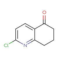 Chemical structure of 2-chloro-5,6,7,8-tetrahydroquinolin-5-one - CSSB00000089724