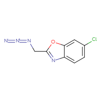 Chemical structure of 2-(azidomethyl)-6-chloro-1,3-benzoxazole - CSSB00010243943