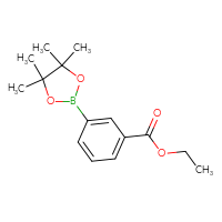Chemical structure of ethyl 3-(4,4,5,5-tetramethyl-1,3,2-dioxaborolan-2-yl)benzoate - CSSB00000040327