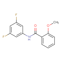 Chemical structure of N-(3,5-difluorophenyl)-2-methoxybenzamide - CSSB00103844803