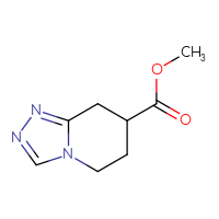 Chemical structure of methyl 5H,6H,7H,8H-[1,2,4]triazolo[4,3-a]pyridine-7-carboxylate - CSSB00025778461