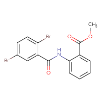 Chemical structure of methyl 2-(2,5-dibromobenzamido)benzoate - CSSB00046192820