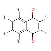 Chemical structure of 1,4-dihydro(²H₆)naphthalene-1,4-dione - CSSB00020676611