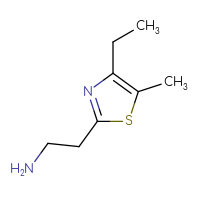 Chemical structure of 2-(4-ethyl-5-methyl-1,3-thiazol-2-yl)ethan-1-amine - CSSB00000749630