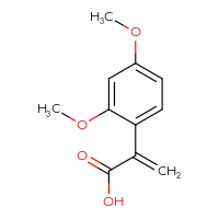Chemical structure of 2-(2,4-dimethoxyphenyl)prop-2-enoic acid - CSSB00010302368