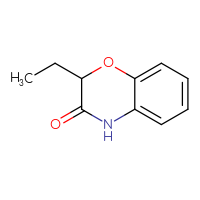 Chemical structure of 2-ethyl-3,4-dihydro-2H-1,4-benzoxazin-3-one - CSSB00000117141
