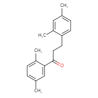 Chemical structure of 3-(2,4-dimethylphenyl)-1-(2,5-dimethylphenyl)propan-1-one - CSSB00020571408