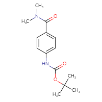Chemical structure of tert-butyl N-[4-(dimethylcarbamoyl)phenyl]carbamate - CSSB00000206180
