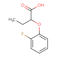 Chemical structure of 2-(2-fluorophenoxy)butanoic acid - CSSB00000205287