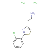 Chemical structure of 2-[2-(2-chlorophenyl)-1,3-thiazol-4-yl]ethan-1-amine dihydrochloride - CSSB00000694121