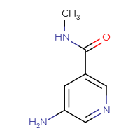 Chemical structure of 5-amino-N-methylpyridine-3-carboxamide - CSSB00009864308