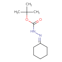 Chemical structure of N'-cyclohexylidene(tert-butoxy)carbohydrazide - CSSB00000004185