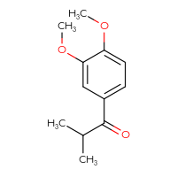 Chemical structure of 1-(3,4-dimethoxyphenyl)-2-methylpropan-1-one - CSSB00011220416