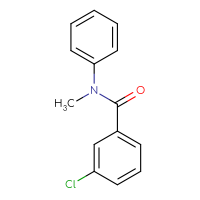 Chemical structure of 3-chloro-N-methyl-N-phenylbenzamide - CSSB00046215322
