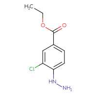 Chemical structure of ethyl 3-chloro-4-hydrazinylbenzoate - CSSB00016217358