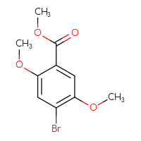 Chemical structure of methyl 4-bromo-2,5-dimethoxybenzoate - CSSB00025726413
