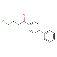 Chemical structure of 1-{[1,1'-biphenyl]-4-yl}-4-chlorobutan-1-one - CSSB00003676281