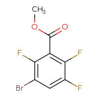 Chemical structure of methyl 3-bromo-2,5,6-trifluorobenzoate - CSSB00021586493