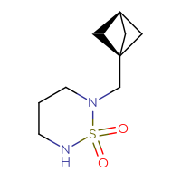 Chemical structure of 2-({bicyclo[1.1.1]pentan-1-yl}methyl)-1λ⁶,2,6-thiadiazinane-1,1-dione - CSMB02495966296