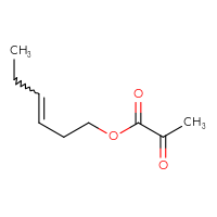Chemical structure of hex-3-en-1-yl 2-oxopropanoate - CSSB00052751168