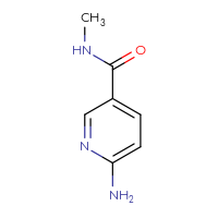 Chemical structure of 6-amino-N-methylpyridine-3-carboxamide - CSSB00000718506