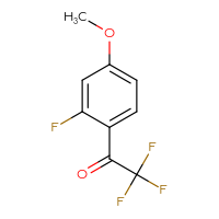 Chemical structure of 2,2,2-trifluoro-1-(2-fluoro-4-methoxyphenyl)ethan-1-one - CSSB00012887184