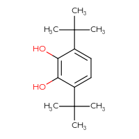 Chemical structure of 3,6-di-tert-butylbenzene-1,2-diol - CSSB00009996367