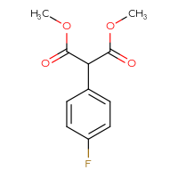 Chemical structure of 1,3-dimethyl 2-(4-fluorophenyl)propanedioate - CSSB00010164342