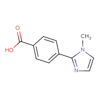 Chemical structure of 4-(1-methyl-1H-imidazol-2-yl)benzoic acid - CSSB00011961886