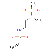 Chemical structure of N-[2-(N-methylmethanesulfonamido)ethyl]ethene-1-sulfonamide - CSSB00155119117