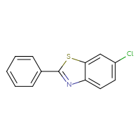 Chemical structure of 6-chloro-2-phenyl-1,3-benzothiazole - CSSB00010003173