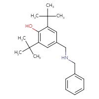 Chemical structure of 4-[(benzylamino)methyl]-2,6-di-tert-butylphenol - CSSB00000602799