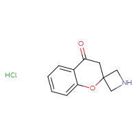 Chemical structure of 3',4'-dihydrospiro[azetidine-3,2'-[1]benzopyran]-4'-one hydrochloride - CSSB00010113751
