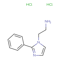 Chemical structure of 2-(2-phenyl-1H-imidazol-1-yl)ethan-1-amine dihydrochloride - CSSB00020591645