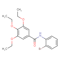 Chemical structure of N-(2-bromophenyl)-3,4,5-triethoxybenzamide - CSSB00046145754